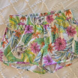 Hurley Multicolor Floral Women's Athletic Shorts